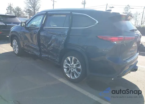 2022 Toyota Highlander Limited z USA, uszkodzony, nr VIN 5TDDZRBH2NS222378